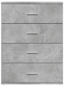betonszürke szerelt fa tálalószekrény 60 x 39 x 80 cm