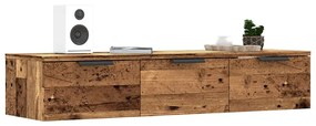 fali szekrény Régi fa 102x30x20 cm Gépelt fa