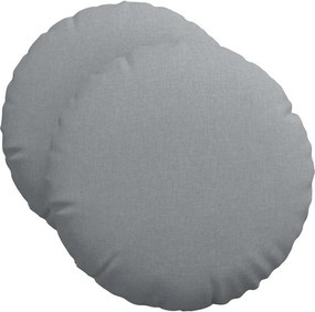 vidaXL Ülőpárnák 2 pcs Világosszürke Ø50 x 19 cm szövet