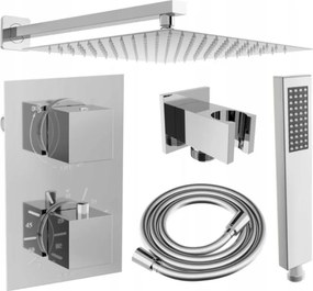 Mexen Cube DR02 rejtett zuhanykészlet 30 cm-es esőztetővel, króm - 77502DR0230-00