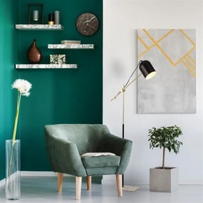 Searchlight EU60881BK - Állólámpa ODYSSEY 1xE27/7W/230V fekete