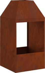 vidaXL Tűzrakó Barna 50 x 50 x 100 cm Időjárásálló acél