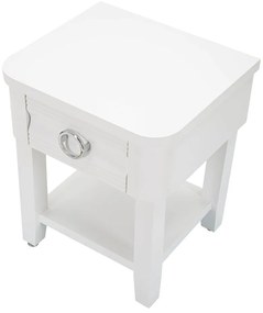 Fehér jegenyefenyő éjjeliszekrény Shine – Mauro Ferretti