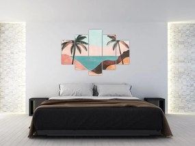 Kép - Pálmafák a tengernél (150x105 cm)