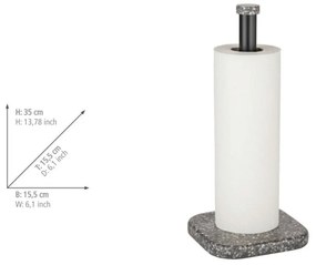 Szürke poligyanta WC-papír tartó állvány Tom Tailor T-Terrazzo – Wenko