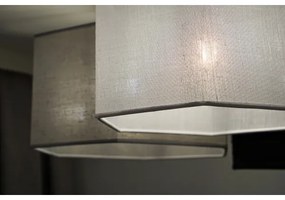 Duolla - Felületre szerelhető csillár ROLLER TRIO HEX 3xE27/15W/230V fekete/szürke/fehér