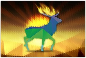 Poszterek 185x125 Szarvas modern kép