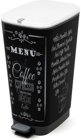 KIS Hulladékgyűjtő Chic Bin L - Coffee Menu, 50L