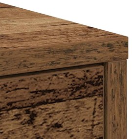 antik fa szerelt fa tálalószekrény fiókos 80x34x76 cm