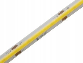 Led Szalag Cob 24V DC Fehér Semleges 4000K 8W/m 1600 Smd 8mm IP65 Opticon