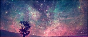 Kép - természetfeletti éjszakai égbolt (120x50 cm)
