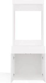 POLA Twin 1S fürdőszoba szekrény, mosógép tárolóval, 64.2x64.2x162 cm, fehér