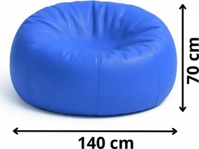 EMI kék színű műbőr babzsákfotel