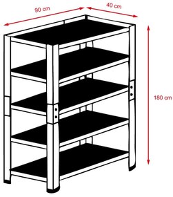 AVENBERG Herkules 175 Fém polc nehéz tárgyakra