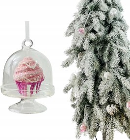 RĂłzsaszĂn Ăveg KarĂĄcsonyfa DĂsz, SĂŒtemĂ©ny AlakĂș KarĂĄcsonyfa DĂszek, DĂszgömb