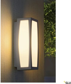 SLV 230084 MERIDIAN BOX Modern Kültéri Fali Lámpa Szürke E27 IP54