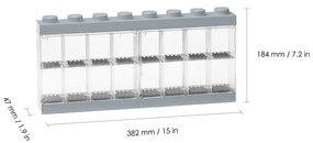 Szürke gyűjtőszekrény 16 minifigurához - LEGO®