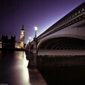 Poszter 20x20cm Westminster hĂd Ă©jszaka, Assaf Frank