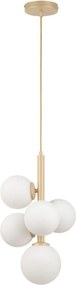 SIGMA LIGHTING 33607 PERLA Modern Függesztett Lámpa Fehér, Arany G9 IP20