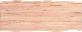 vidaXL világosbarna asztallap 100x40x2 cm kezelt tömör tölgyfa