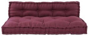 Pallet Sofa Párna 2 pcs Bordó szövet