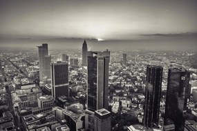 Poszter 45x30cm Város panoráma alkonyatkor 2, Assaf Frank