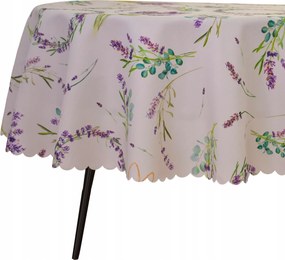 Abrosz Foltálló Ovális 110X210 CM Fehér Lila Levendula Ovális