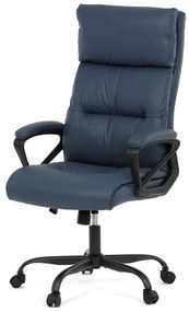 Irodai szék hintamechanikával, kék műbőr kárpittal. KA-Y346 BLUE