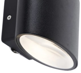 Modern kültéri fali lámpa fekete LED-del IP44 - Ovum