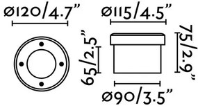 FARO 71495 - LIO LED kültéri lámpa 1xGX53/6W/230V IK08 IP67