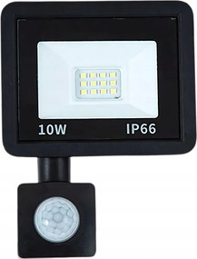 Halogén Fényvető Led Reflektor 10W 6000K Szürkületi Mozgásérzékelővel IP66