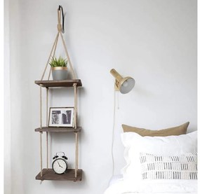 Függő polc 90x25 cm fenyő