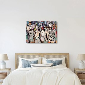 Kép - Jazz éjszaka (üvegen) (70x50 cm)
