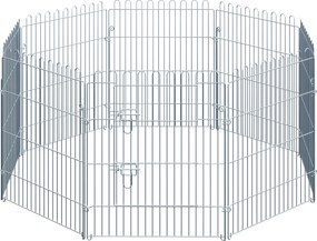 PawHut Kiskutya Játszókerítés, Kiskutya Zár, Kiskutya Kerítés Játszóhely 8 részes W63 x H76 cm | Aosom