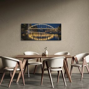 Egy híd képe szökőkúttal (120x50 cm)