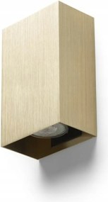 Rendl Capri Rc fali lámpa szálcsiszolt sárgaréz 2xGU10 2x9W 230V