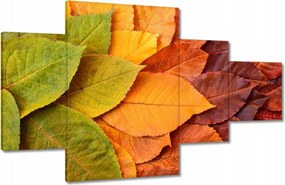 Vászonkép 130x80 Őszi színes levelek Levelek az ősz színeiben