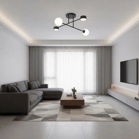 Felületre szerelhető csillár HOLON 2xG9/8W/230V + 2xGX53/12W fekete