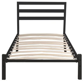 Bella fém ágykeret ajándék ágyráccsal, több méretben és színben-Fekete 90x200 cm-es-fekete