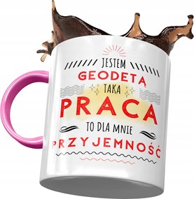 Rózsaszín Bögre Geodétának Nekem Öröm Nyomtatott Fotóval