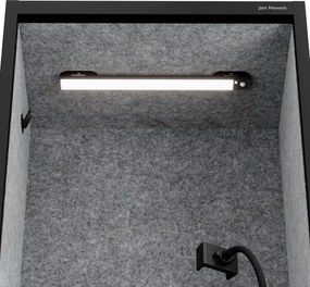 Sally 600mm korpus Czarny - siedzisko Szary