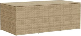 vidaXL vegyes bézs polyrattan kerti tárolóláda 984 L