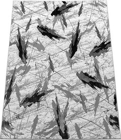 Szőnyeg 200x290 Szürke-ezüst Modern Nappali Hálószoba Puha