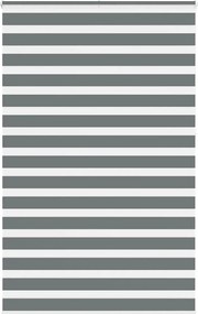 vidaXL zebrafüggönnyel sötét szürke szövetszélesség 140,9cm poliészter