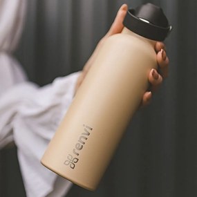 Renvi Termosz Fém Kulacs Bézs | Alap Kupak (620 ml)