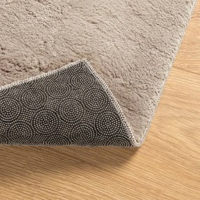 HUARTE homokszínű rövid szálú puha és mosható szőnyeg 80x250 cm