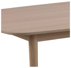 Bővíthető étkezőasztal tölgyfa dekoros asztallappal 210x100 cm Aston - Actona