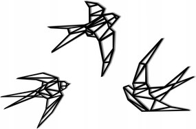 Fali dekoráció Fecske geometrikus 1 db madár 50cm