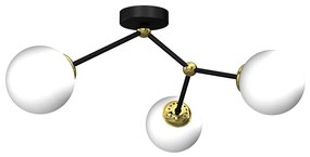 Felületre szerelhető csillár JOY 3xE14/40W/230V fekete/arany