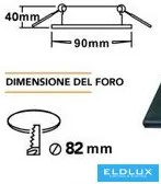 UNIVERSO Süllyesztett spot lámpa 1xPAR16 foglalat nélkül IP20 Fekete 90x90x40mm kivágás:D82mm